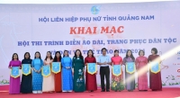 PHỤ NỮ HỘI AN TÍCH CỰC THAM GIA HỘI THI TRÌNH DIỄN THỜI TRANG, TRANG PHỤC DÂN TỘC VÀ DÂN VŨ THỂ THAO NĂM 2024 TẠI TỈNH QUẢNG NAM